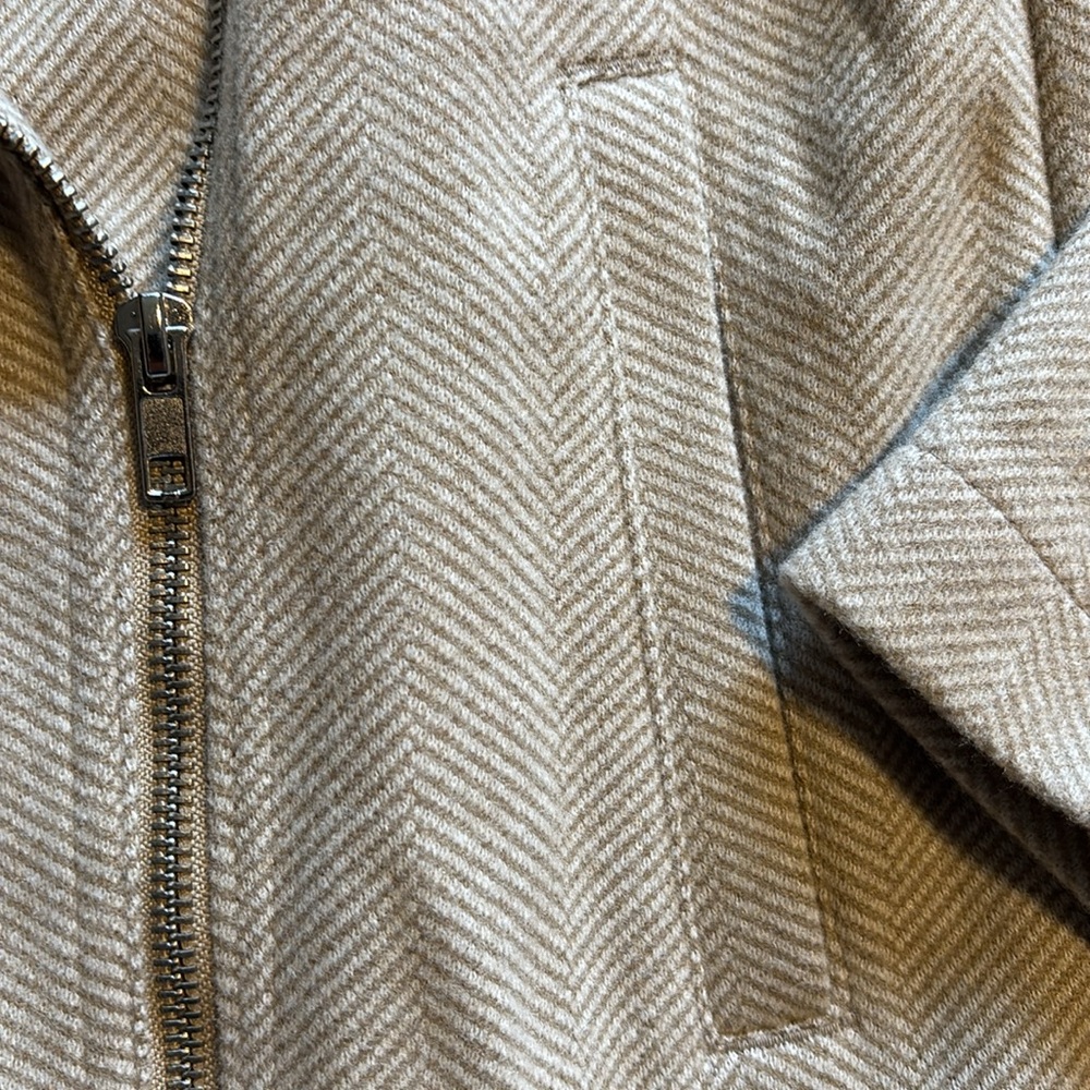 Women's Cream Herringbone Jacket